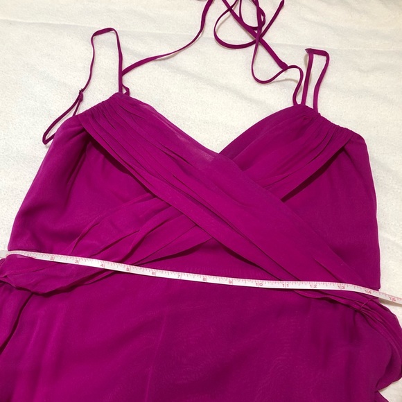 BCBG Max Azria Rosabelle Gown in Magenta, size 10 - Picture 10 of 16